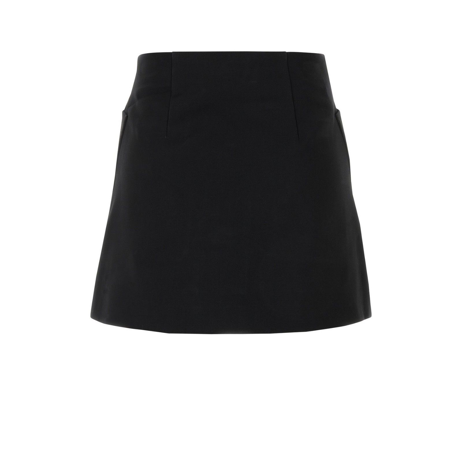 Prada PRADA Black Wool Mini Skirt New & Authentic (Women's size:IT Size 27" / US 4 / IT 40 - 2 Thumbnail