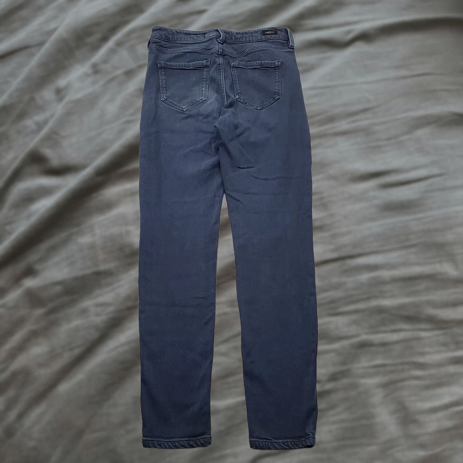 Vintage Liverpool Jeans Women's 2/26 Blue Denim High Rise Dark Wash Stretch Ankle Skinny Jeans Size 26" / US 2 / IT 38 - 1 Thumbnail