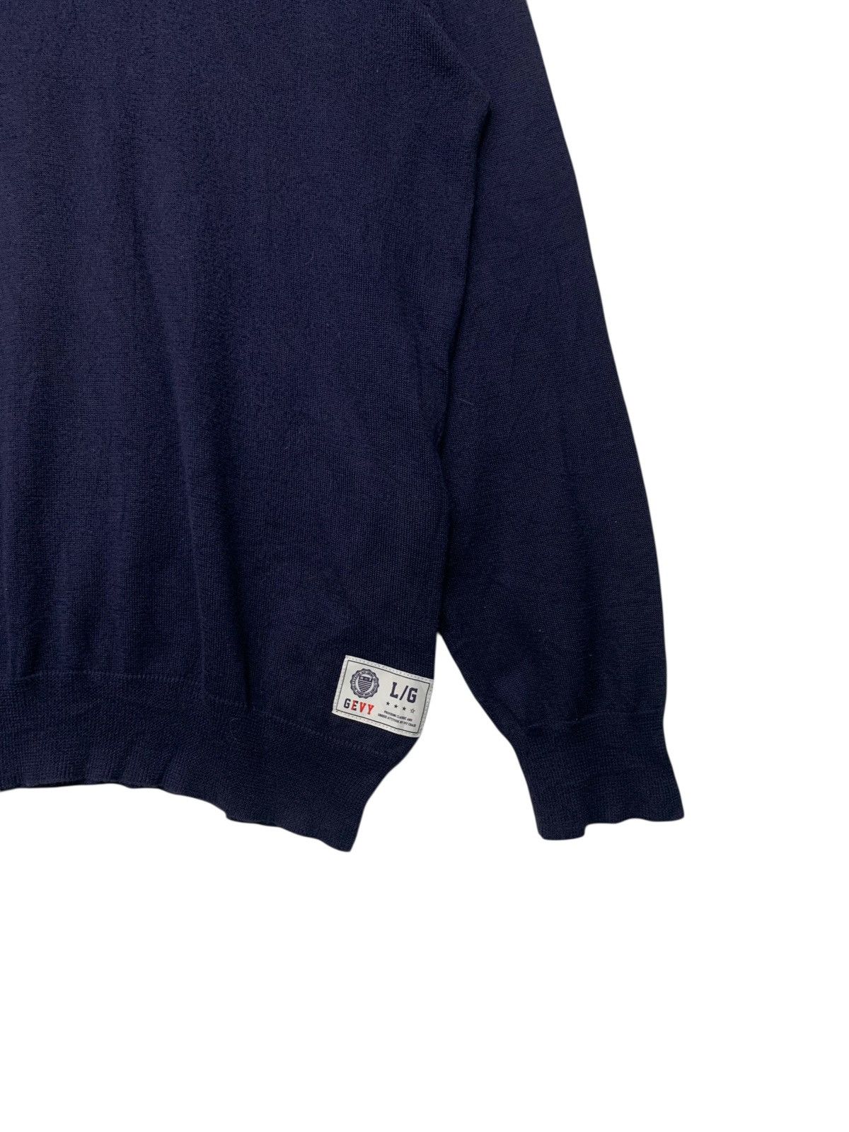 Good Enough Rare Good Enough Ivy Small Logo V-Neck Knitwear Pure Blue Size US L / EU 52-54 / 3 - 6 Thumbnail