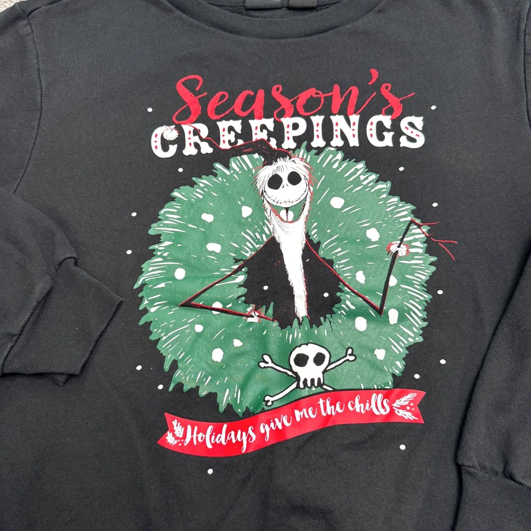 Disney Disney Nightmare Before Christmas Jack Skellington Sweatshirt Large Black Womens Size L / US 10 / IT 46 - 3 Thumbnail