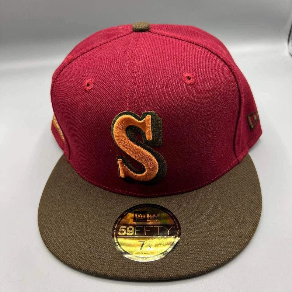 New Era Seattle Mariners Hat Men 7 1/2 59Fifty New Era Fitted Cap Size ONE SIZE - 3 Thumbnail