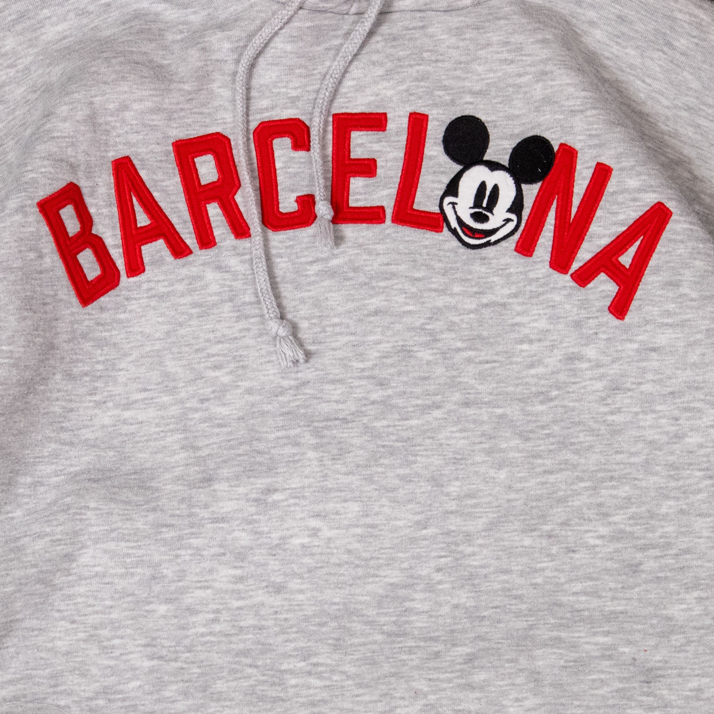 Disney × Mickey Mouse × Vintage Disney Land Barcelona Mickey Mouse Grey Hoodie Sweater Size US M / EU 48-50 / 2 - 4 Thumbnail
