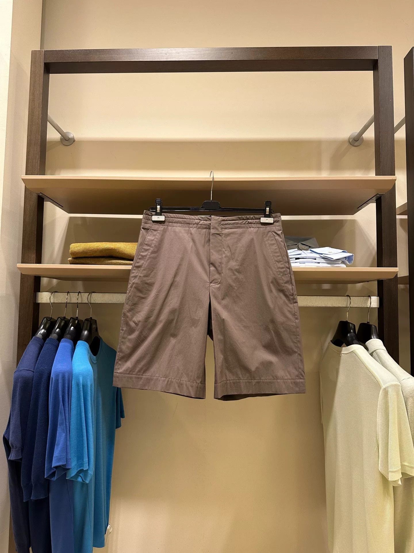 Ermenegildo Zegna Zegna Brown Men's Discount Shorts Size US 32 / EU 48 - 2 Thumbnail
