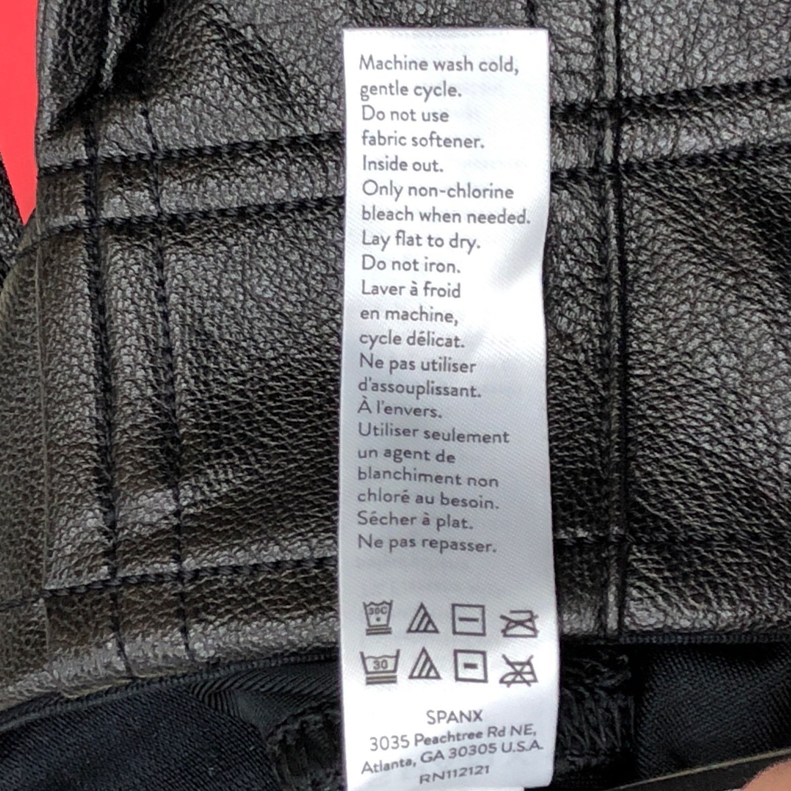 Spanx Spanx Sz XS Pants Leather Like Jogger Noir Coated BRAND NEW Size 26" / US 2 / IT 38 - 12 Thumbnail