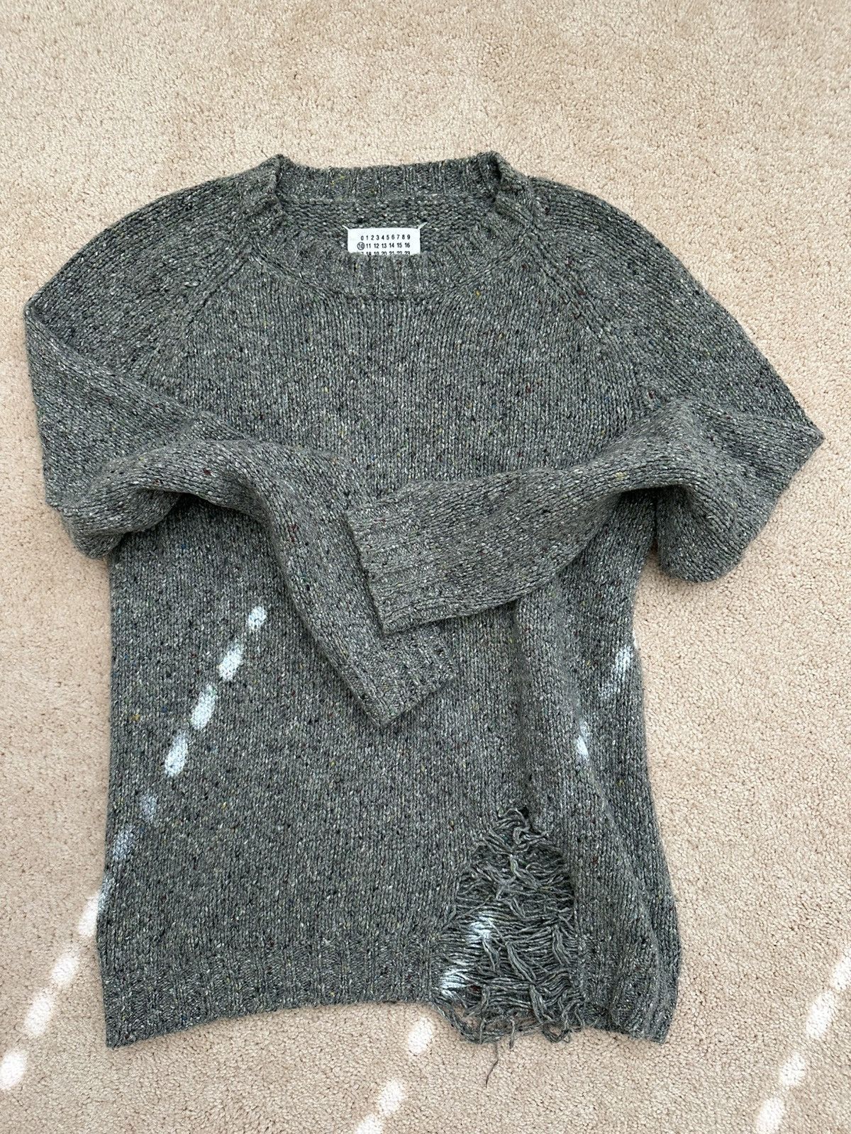 Maison Margiela Destroyed Sweater Size US L / EU 52-54 / 3 - 1 Thumbnail