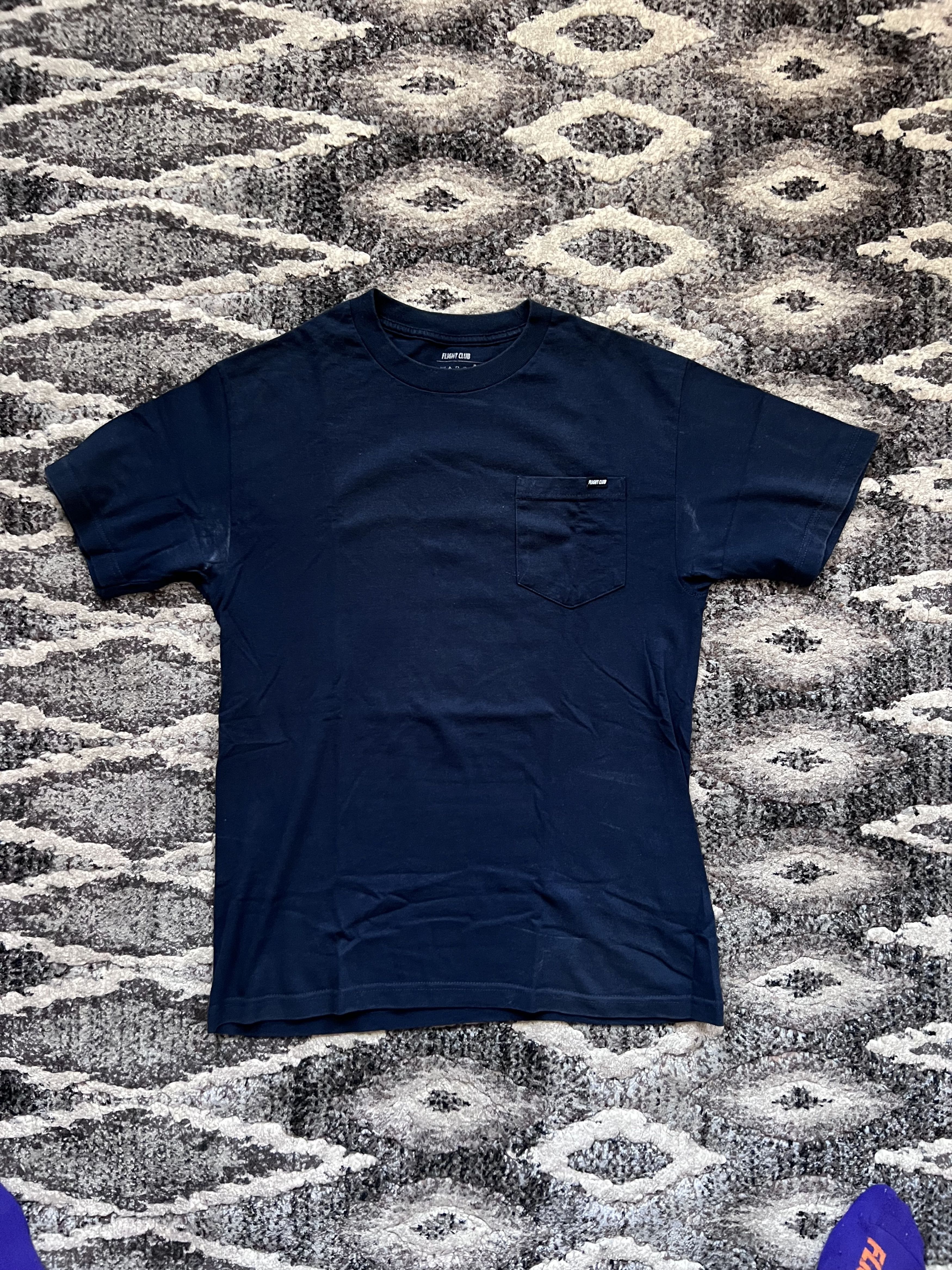 Flight Club Vintage Flight Club "Tri Tee" in Navy Blue Size US M / EU 48-50 / 2 - 2 Thumbnail