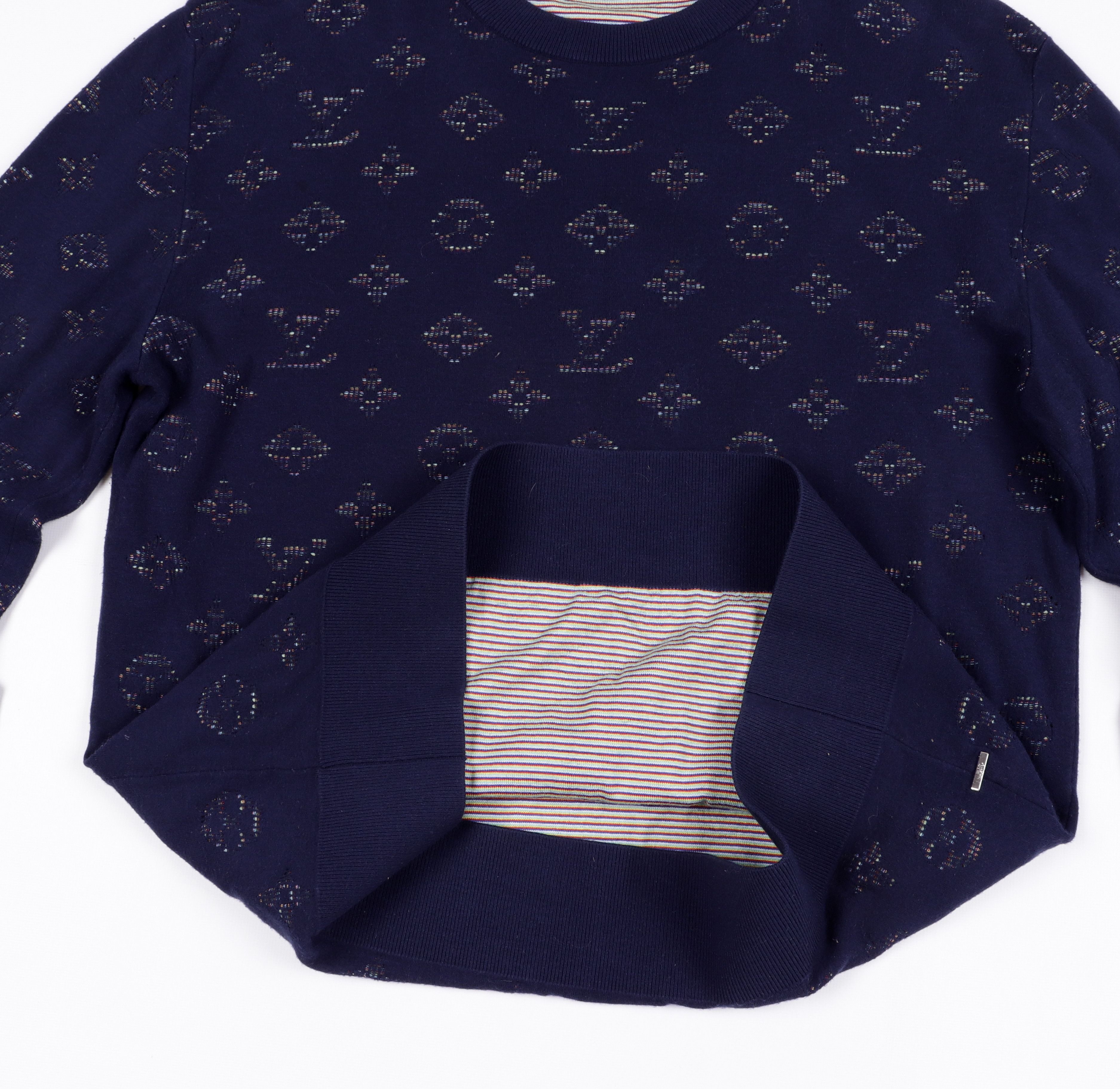 Louis Vuitton Men's Louis Vuitton Blue Monogram Sweater Size S Size US S / EU 44-46 / 1 - 7 Thumbnail