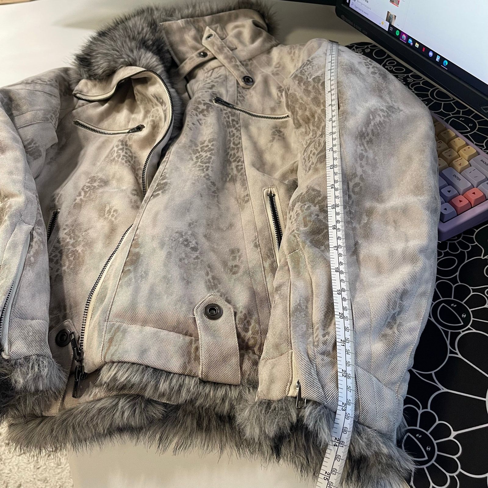 If Six Was Nine Japanese Archive Leopard Cheetah Print Fur Jacket Size US M / EU 48-50 / 2 - 12 Thumbnail
