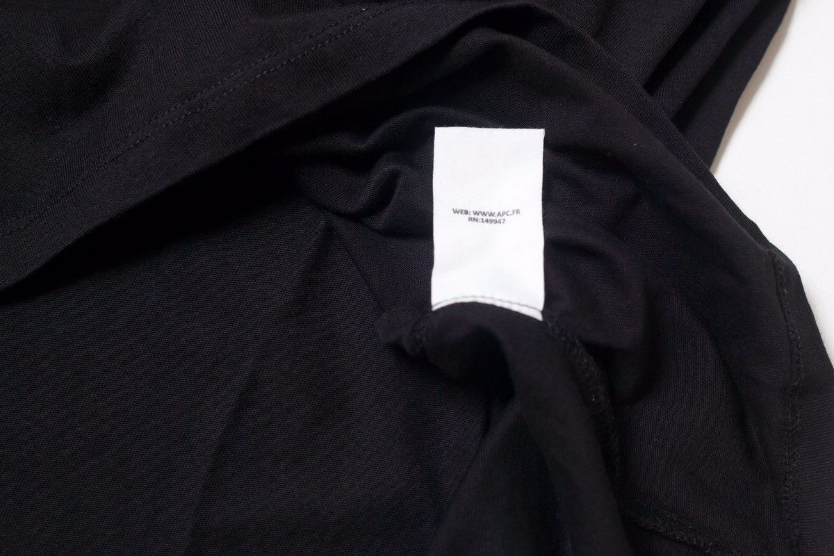 A.P.C. A.P.C. Velvet Logo T-Shirt Size L / US 10 / IT 46 - 6 Thumbnail