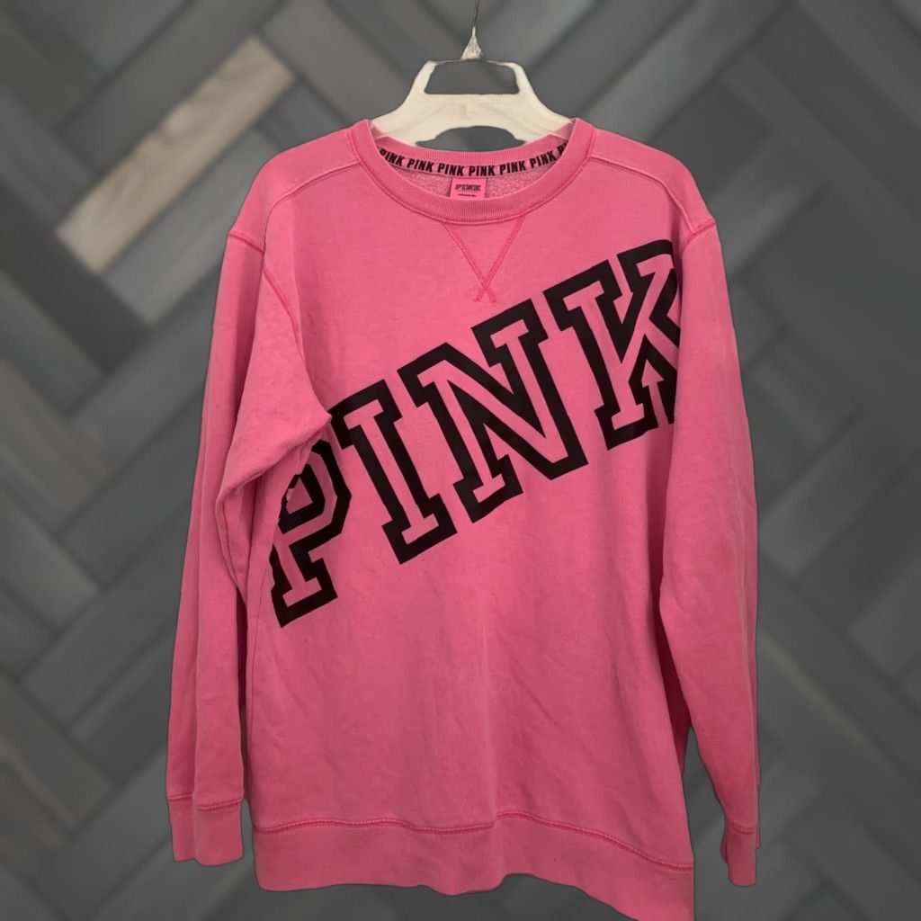Pinko VINTAGE Victoria Secret PINK Pink Long Sleeve T-Shirt Women’s Small S Pink Womens Shirt Long Sleeve Size S / US 4 / IT 40 - 1 Thumbnail