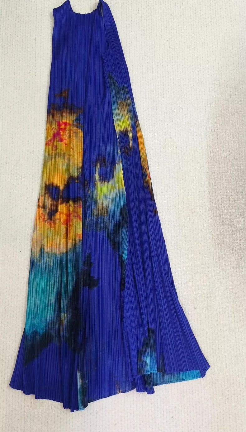 Issey Miyake Issey Miyake size:4 Blue vintage starry sky dress Size S / US 4 / IT 40 - 2 Thumbnail