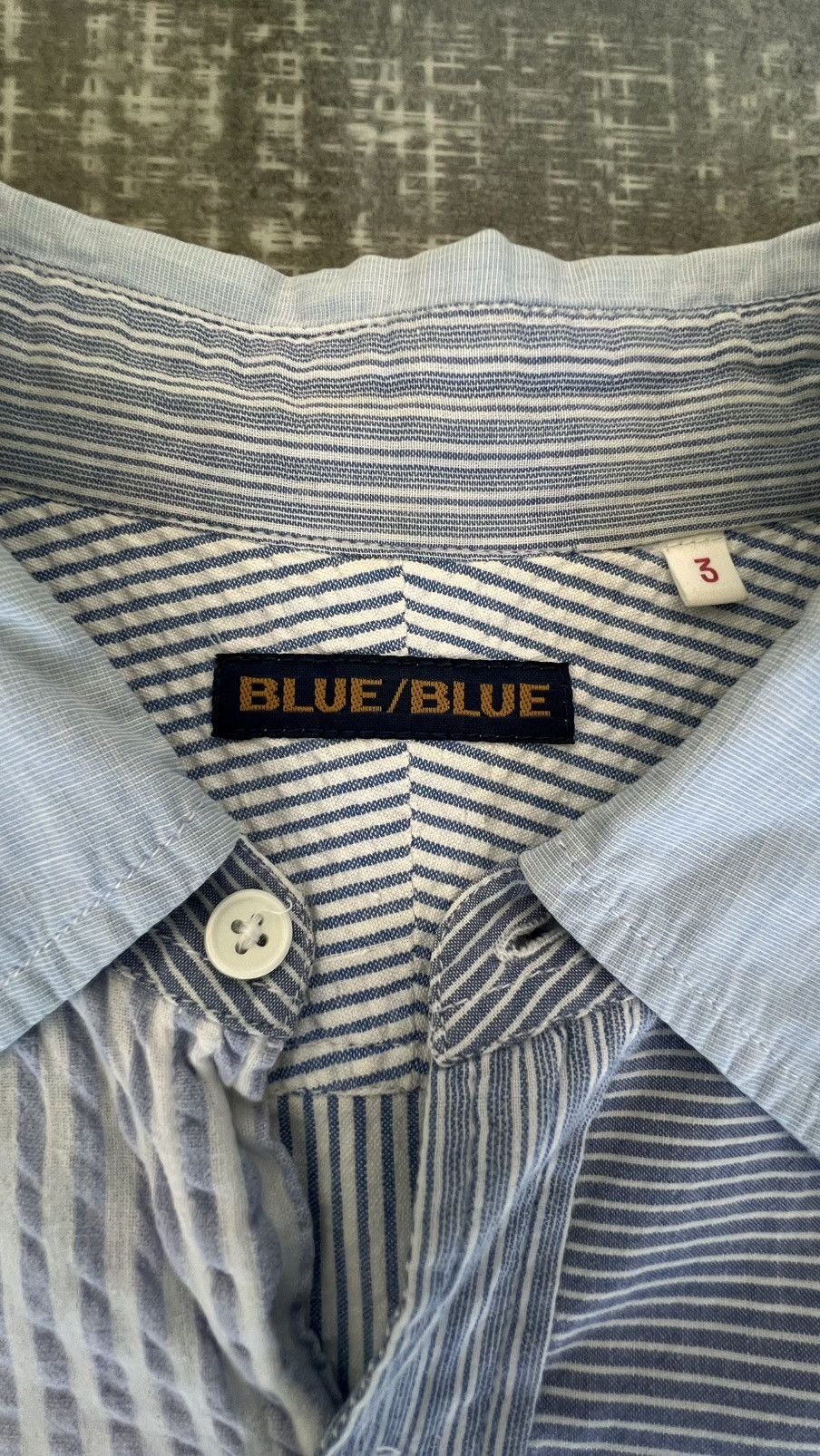 Blue Blue Japan Multi Pattern Button Up Shirt Size US S / EU 44-46 / 1 - 4 Thumbnail