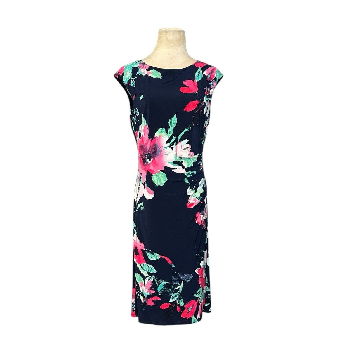 Ralph Lauren Ralph Lauren blue floral cap sleeves sheath dress size 6 Size M / US 6-8 / IT 42-44 - 1 Thumbnail