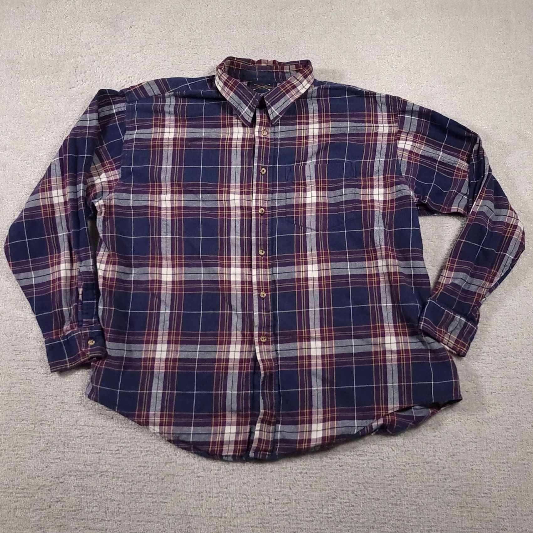 Vintage VINTAGE Arrow Shirt Mens 2XL Plaid Button Down Long Sleeve Flannel Pocket Casual Size US XXL / EU 58 / 5 - 2 Thumbnail