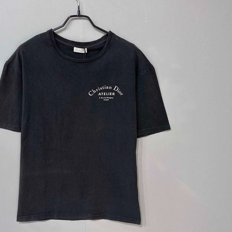 Dior Black Logo Short Sleeve Dior T-2505 Size S / US 4 / IT 40 - 2 Thumbnail