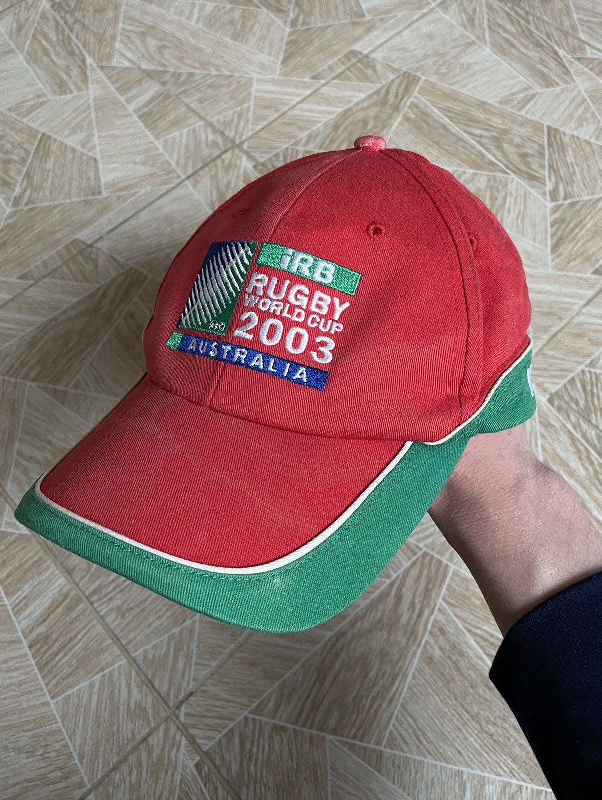 Crown Cap Retro Cap Vintage Football Rugby Wales 2003 Australia Cup Size ONE SIZE - 1 Thumbnail