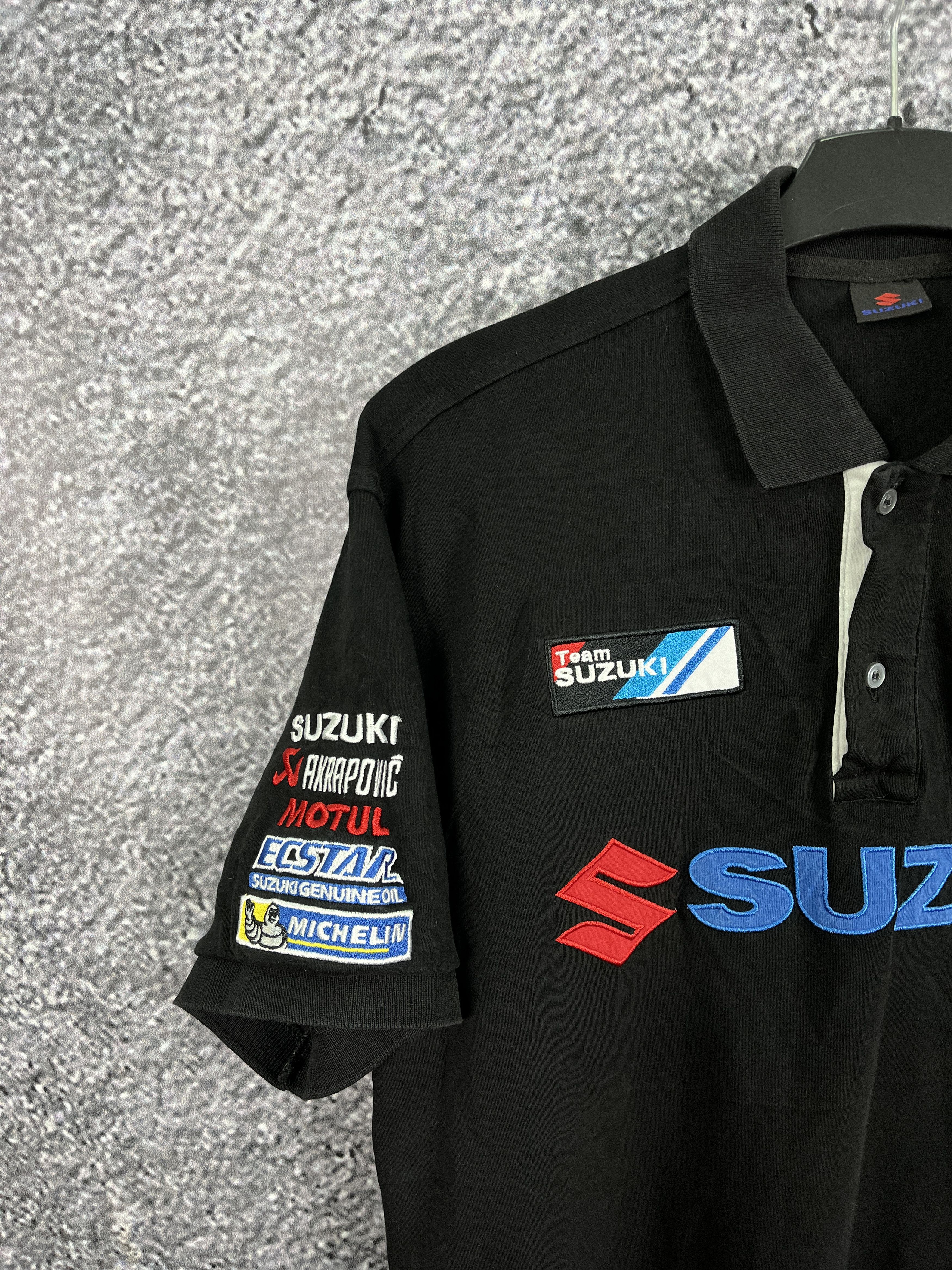 Vintage Suzuki Team GSX Racing Short Sleeve Polo Shirt Vintage Moto Size US XL / EU 56 / 4 - 5 Thumbnail