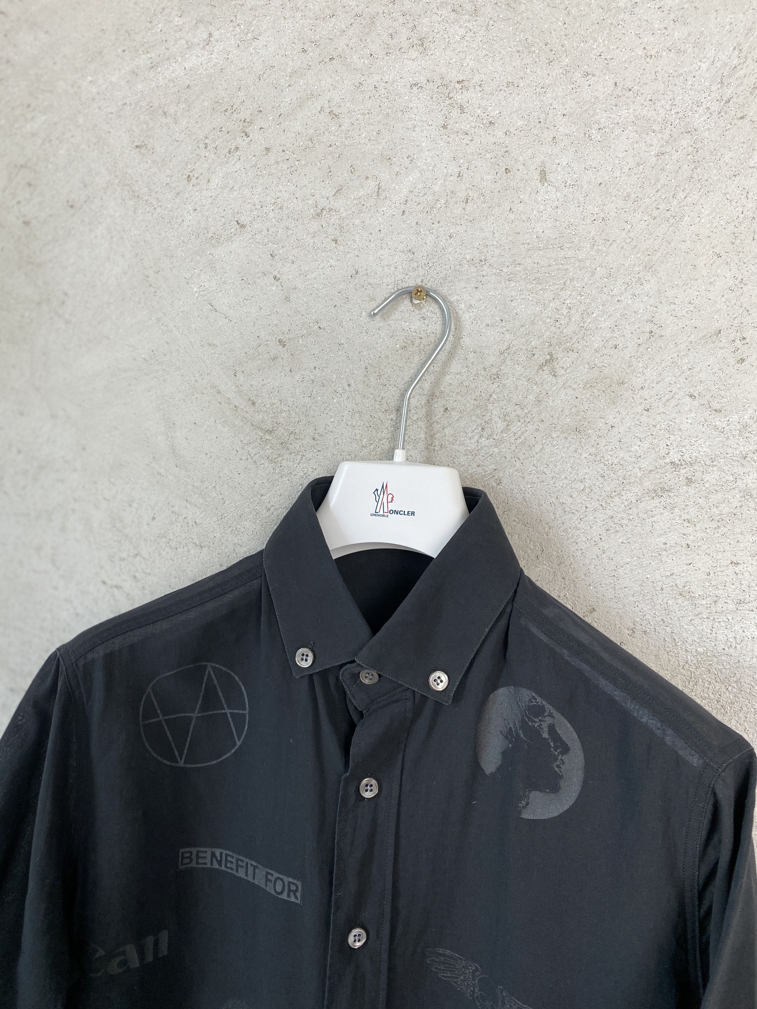 Raf Simons Raf Simons SS03 Consumed Shirt black on black Size US S / EU 44-46 / 1 - 2 Thumbnail