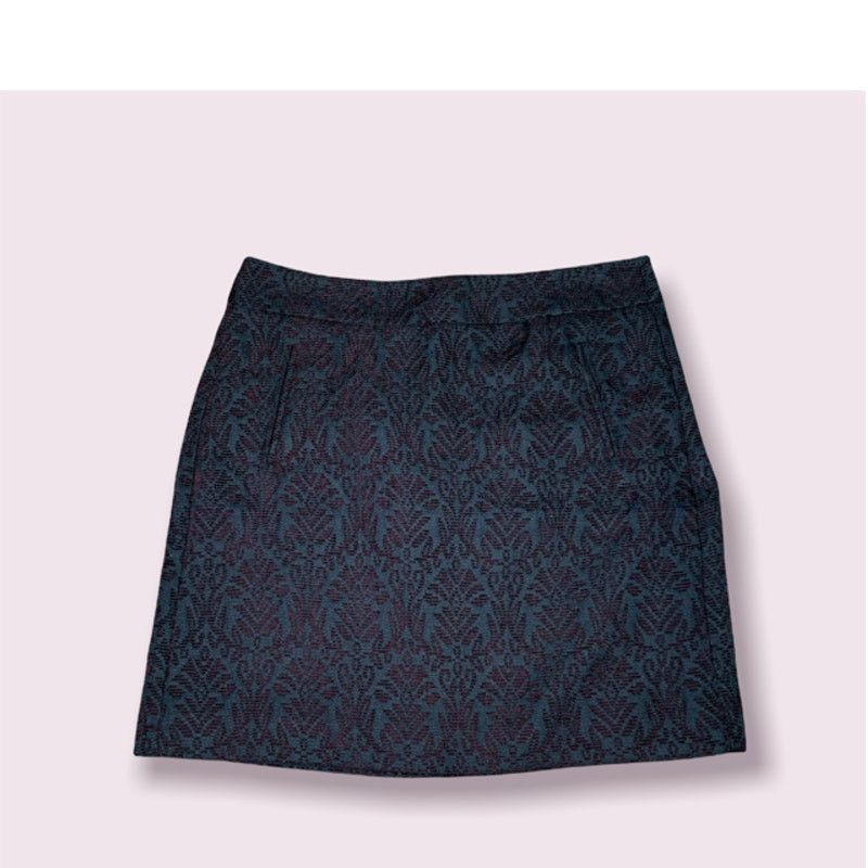 Ann Taylor Ann Taylor LOFT Jacquard Textured Pocket Mini Skirt Size 26" / US 2 / IT 38 - 1 Thumbnail