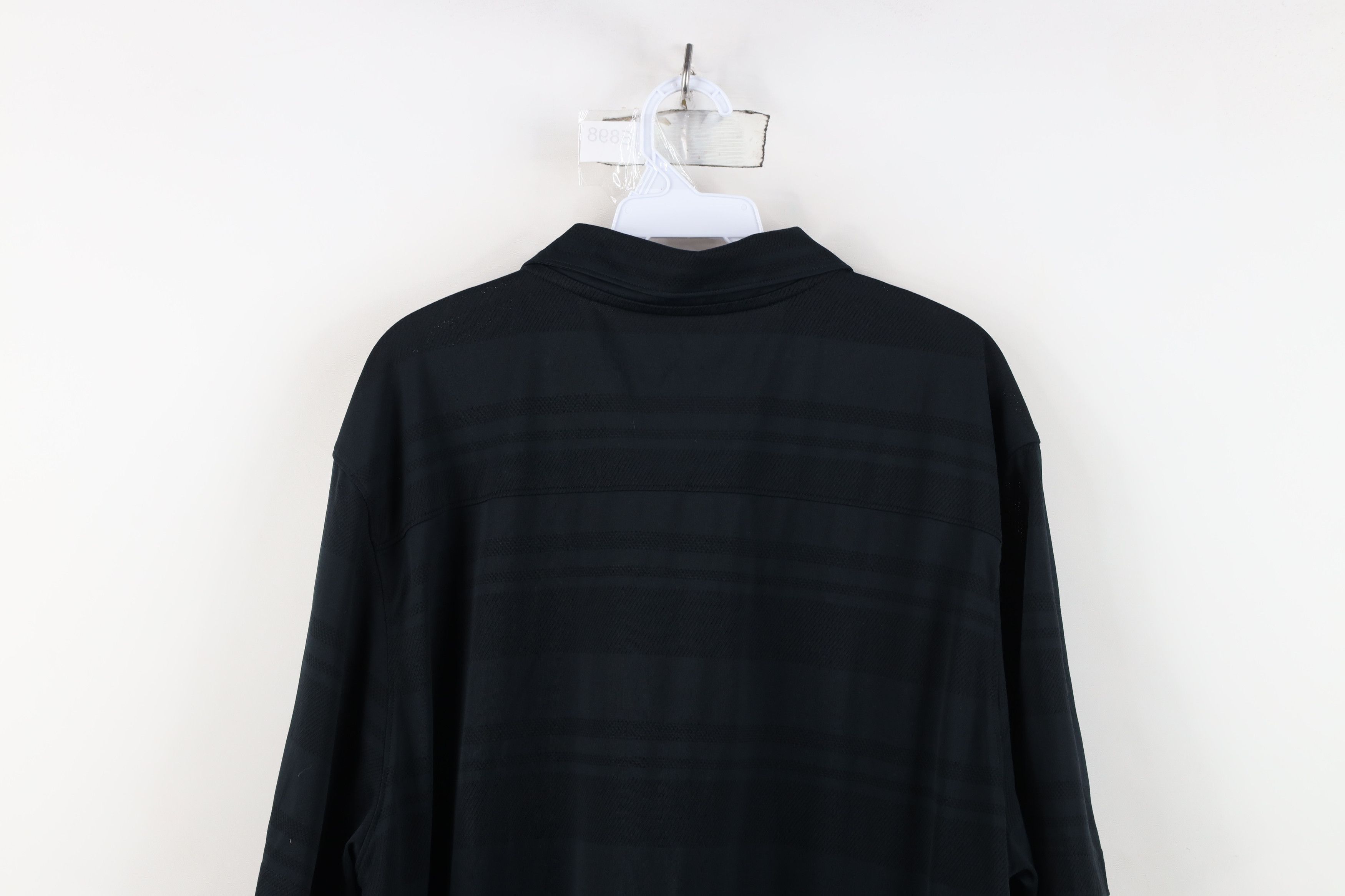 Oakley Oakley O Logo Spell Out Knit Collared Golf Polo Shirt Black Size US XXL / EU 58 / 5 - 13 Thumbnail