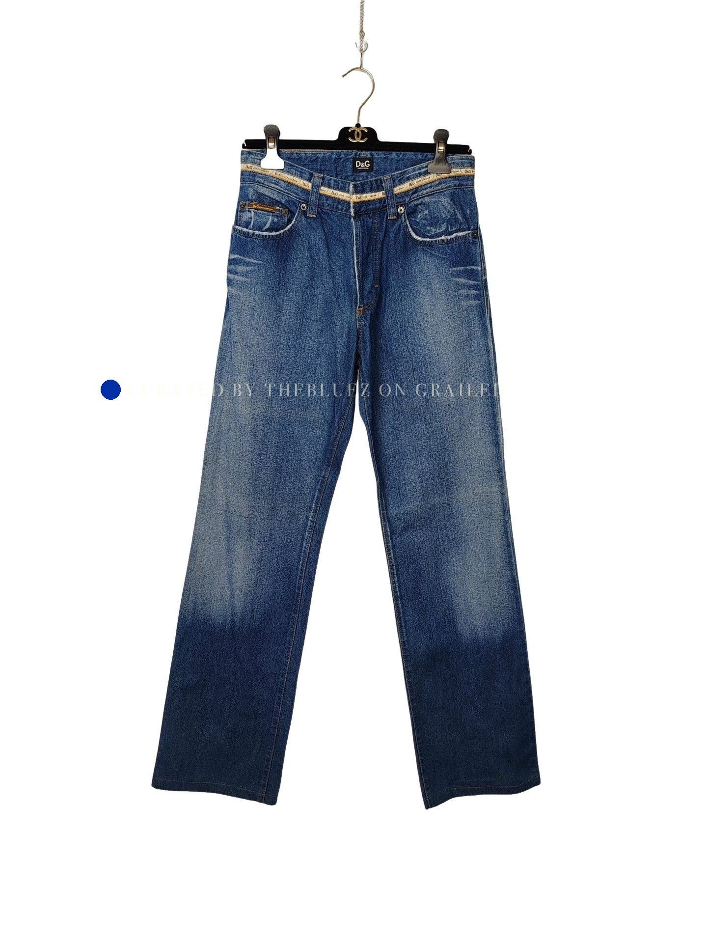 Dolce & Gabbana Blue Denim Straight-Leg Jeans Size US 32 / EU 48 - 1 Thumbnail