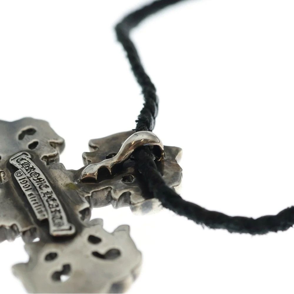 Chrome Hearts Chrome Hearts Small Filligree pendant Leather blaid necklace Size ONE SIZE - 6 Thumbnail