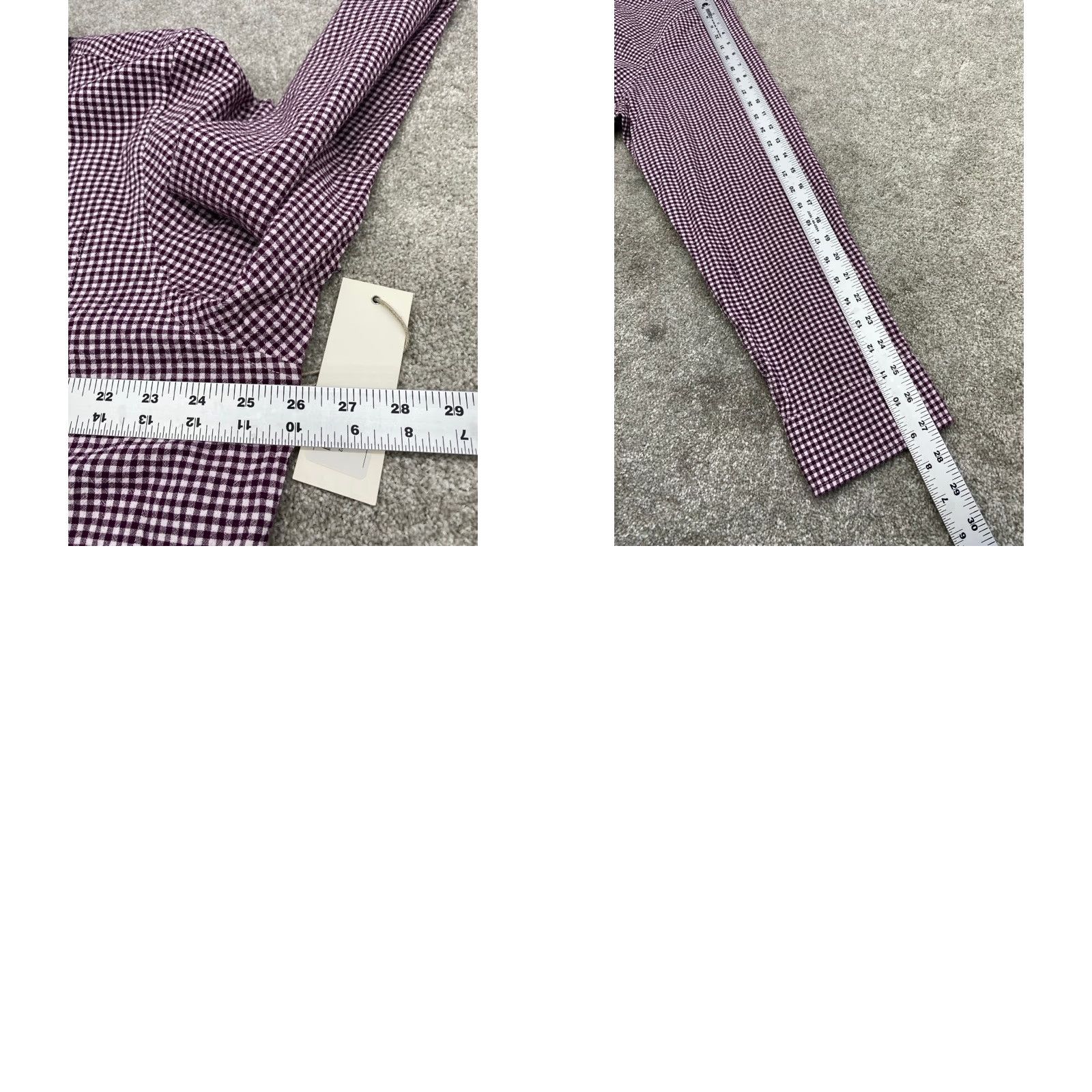 Vintage VINTAGE NWT Five Four Shirt Mens 2XL Long Sleeve Button-Up Purple White Checkered NEW Size US XXL / EU 58 / 5 - 9 Thumbnail