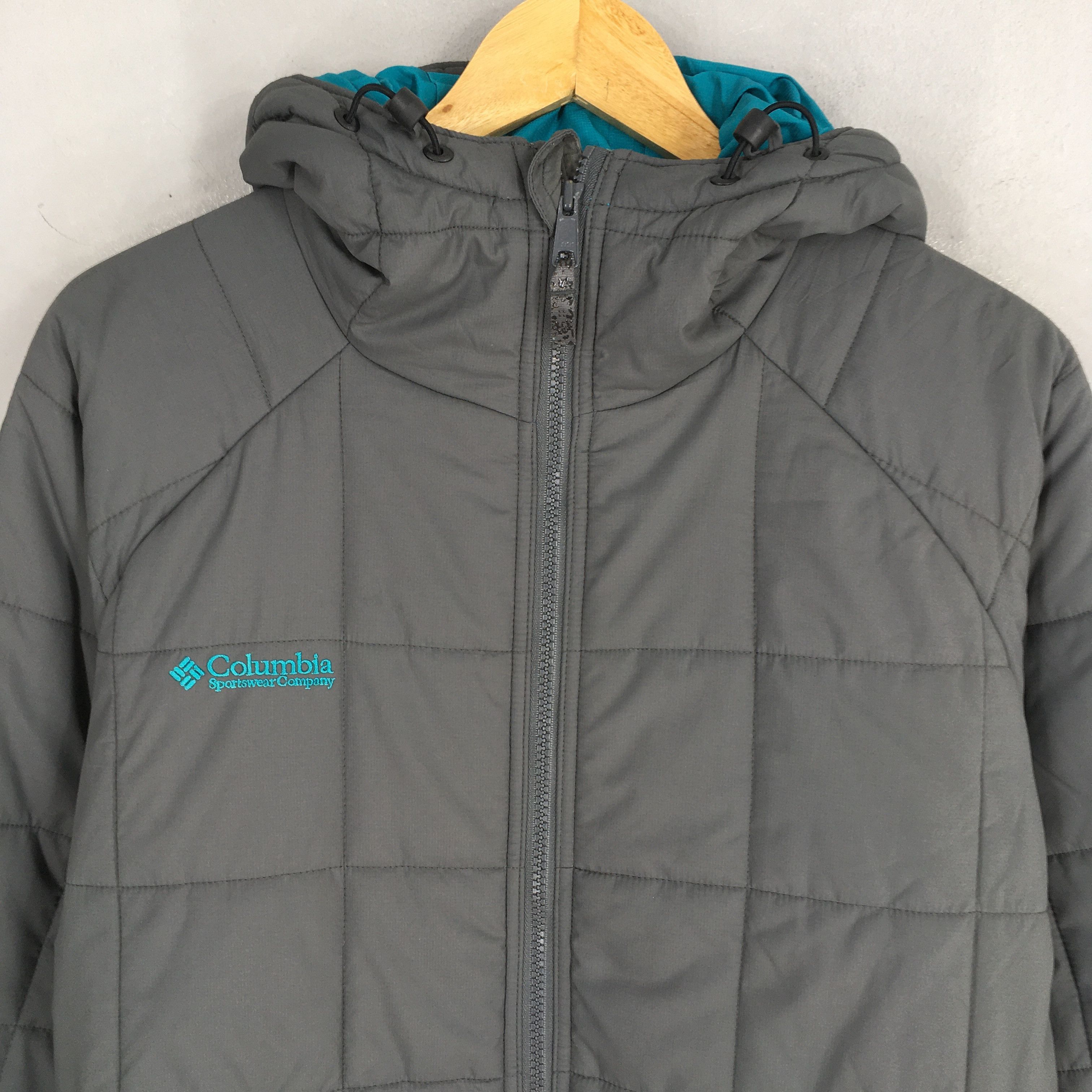 Columbia Vintage 90's Columbia Hoodie Black Puffer Jacket Medium Size US M / EU 48-50 / 2 - 2 Thumbnail