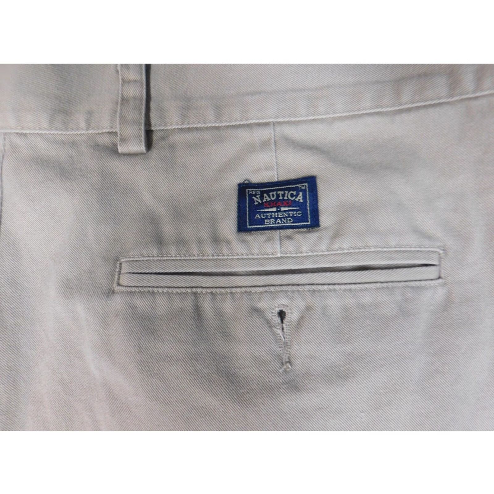 Nautica Nautica Pants 37x30 Beige Straight Regular Chino Classic Men Pants Regular Beige Cotton Flat Front Zip Pockets 37 Inseam 30 Modern Vintage: No Size US 37 - 6 Thumbnail