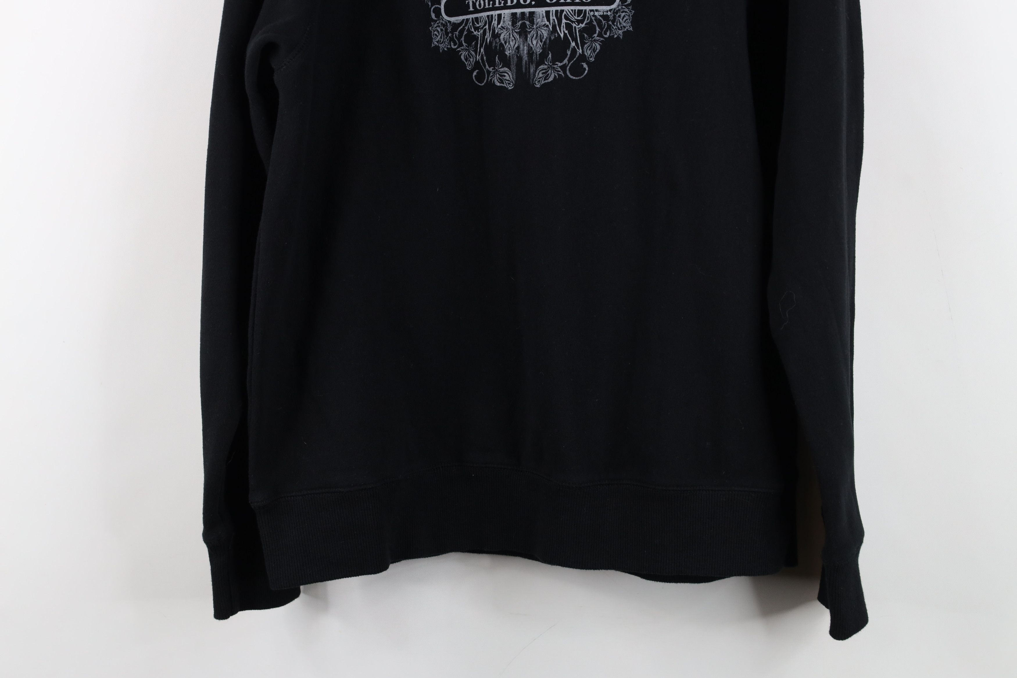 Harley Davidson Vintage Y2K Harley Davidson Rose Wings Half Zip Sweatshirt Size M / US 6-8 / IT 42-44 - 14 Thumbnail