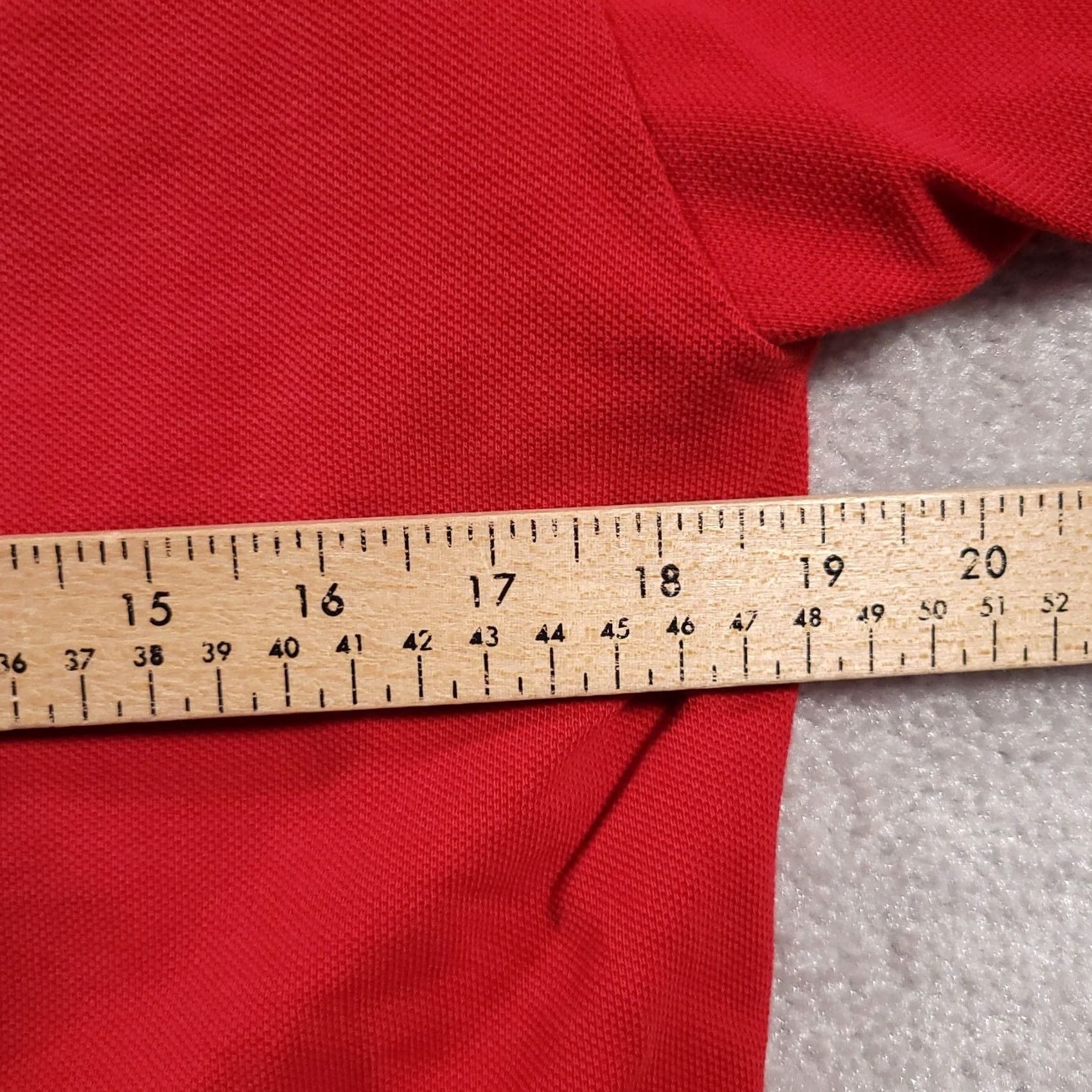 Jerzees VINTAGE 90s Red Polo Shirt Staff Short Sleeve Mens Med Mark Twain Landing MIssouri Size US M / EU 48-50 / 2 - 5 Thumbnail