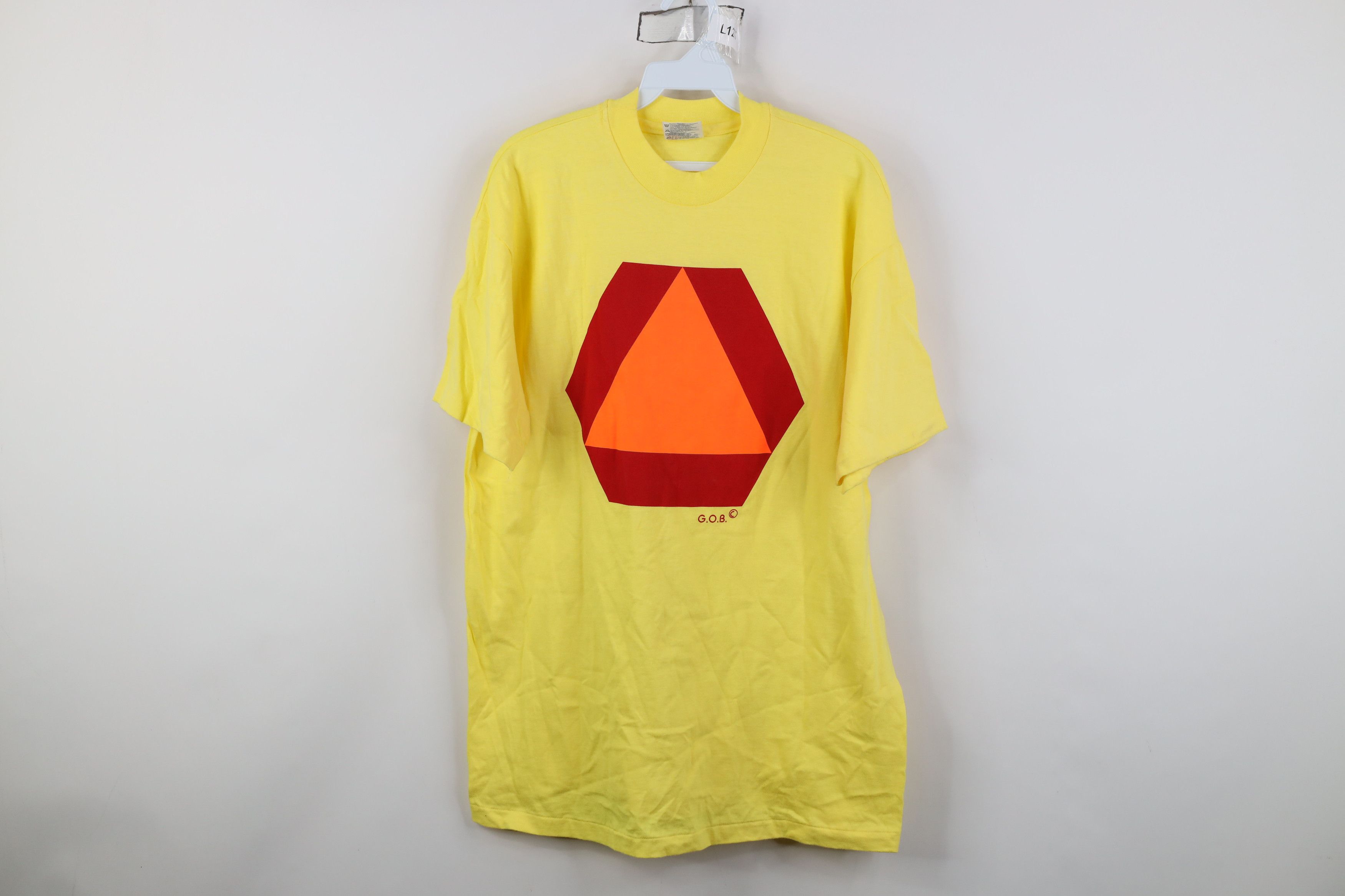 Vintage Vintage 80s 90s Streetwear Vehicle Sign T-Shirt Yellow USA Size US L / EU 52-54 / 3 - 1 Thumbnail