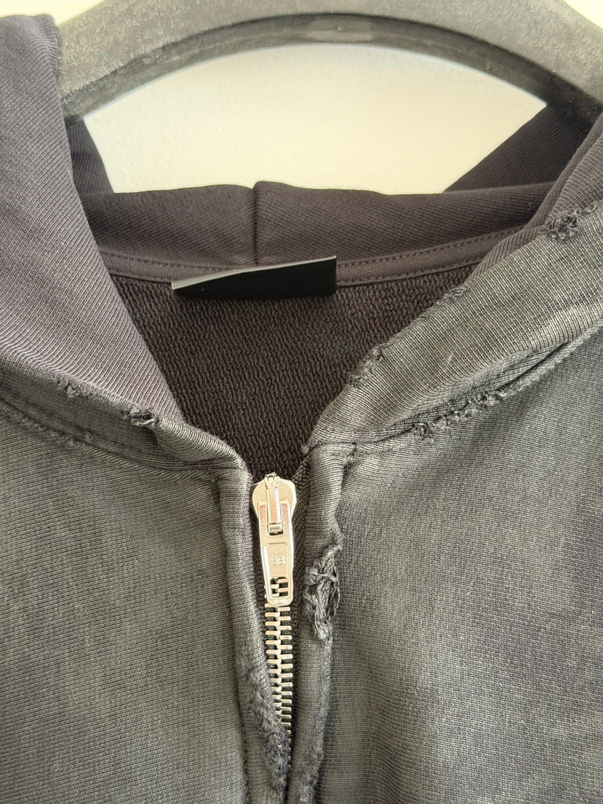 Balenciaga BALENCIAGA DEMNA GAFFER HOODIE ZIP UP MUD SHOW BLACK Size US M / EU 48-50 / 2 - 6 Thumbnail