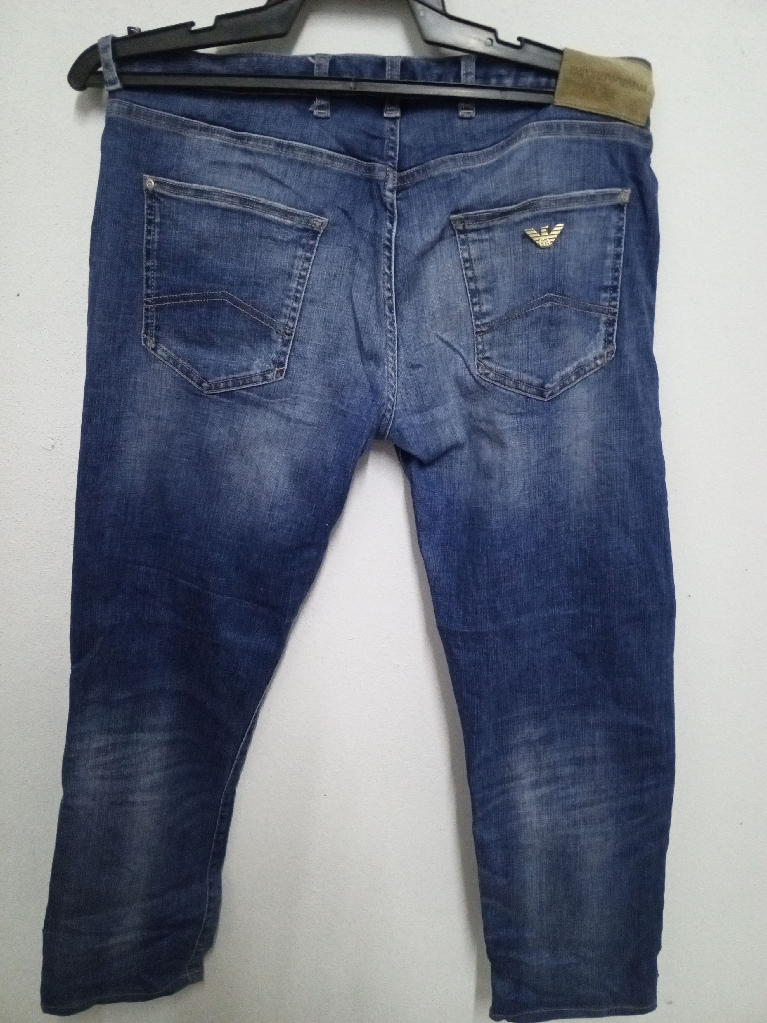 Emporio Armani × Vintage EMPORIO ARMANI JEANS BLUE Size US 34 / EU 50 - 4 Thumbnail