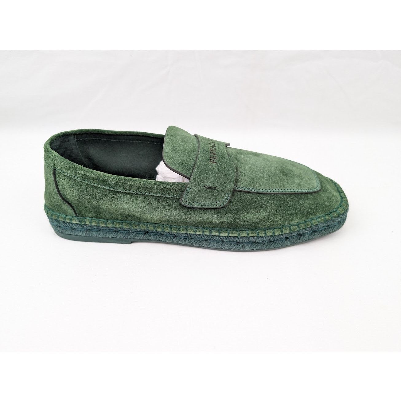 Salvatore Ferragamo o1rshd1 Suede Calf Desco Loafers in Forest Green Size US 9 / EU 42 - 1 Thumbnail