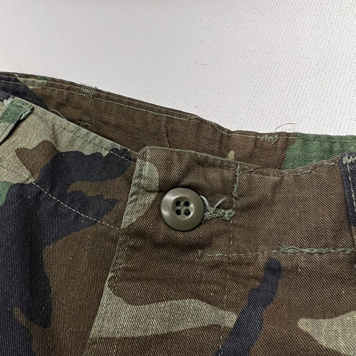 Vintage Military Pants Green Camo Cargo Woodland US Army Baggy Size US 28 / EU 44 - 6 Thumbnail