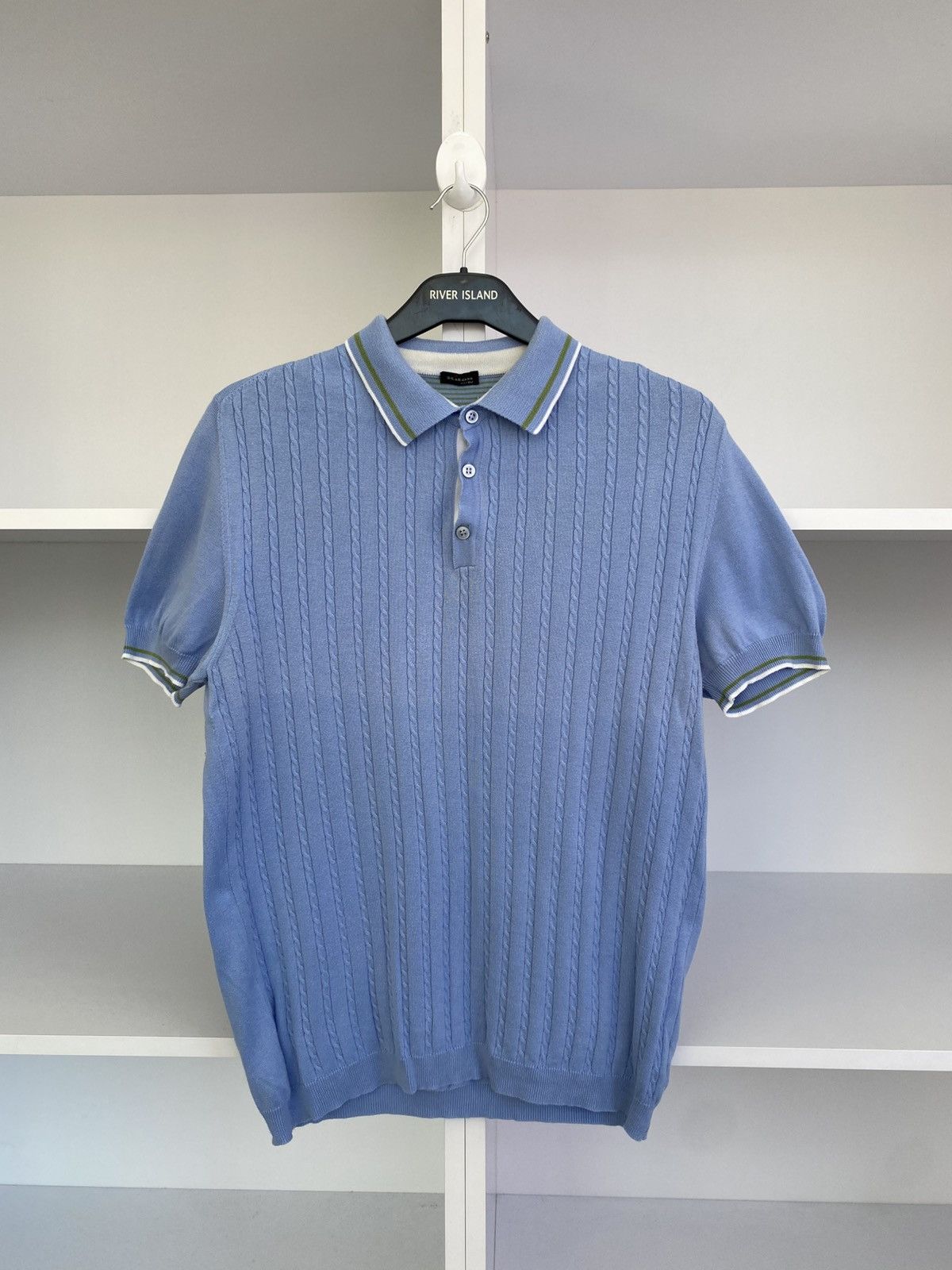 Kiton Vintage Kiton Rib Knit Polo T-Shirt Size US M / EU 48-50 / 2 - 2 Thumbnail