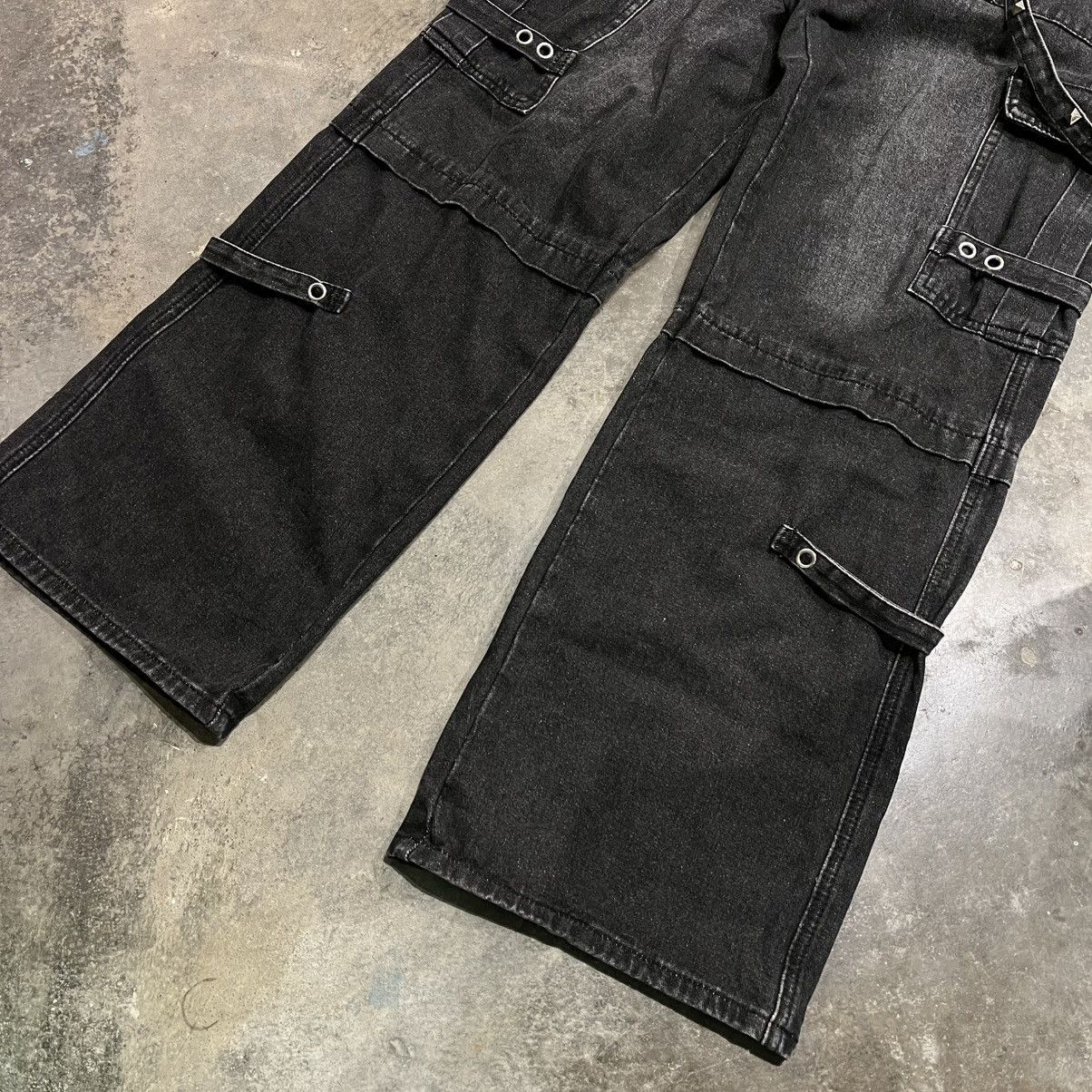 Grailed Romwe Rip-off Balenciaga Raver Baggy Bondage Denim Size US 33 - 3 Thumbnail