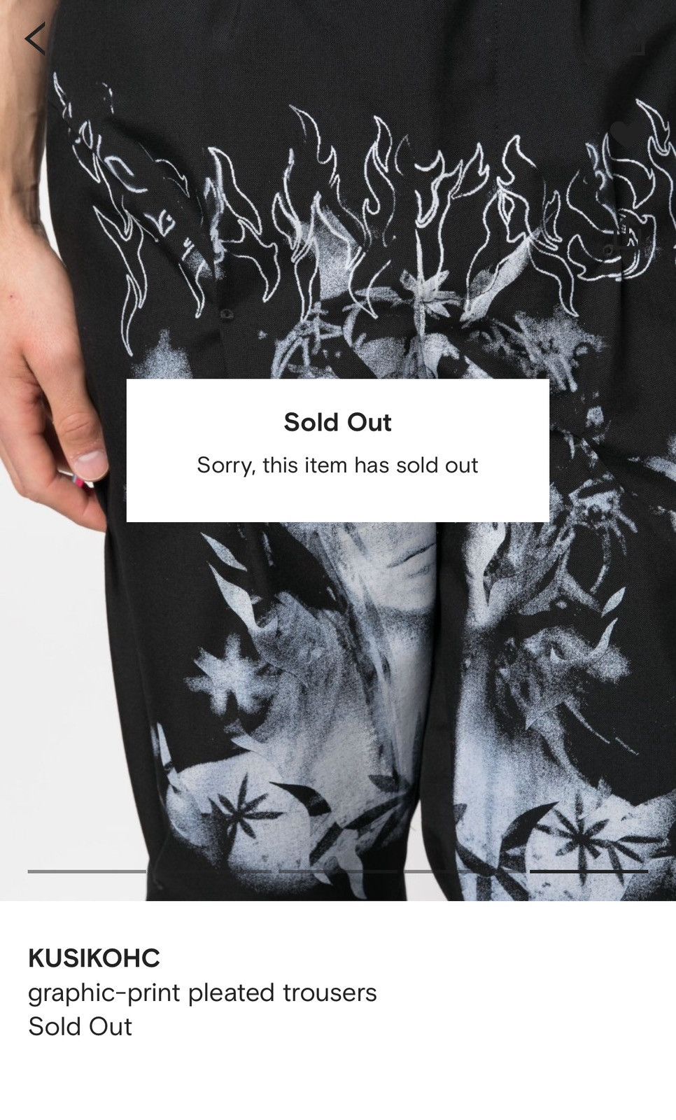Kusikohc KUSIKOHC EYELET PANTS WITH PRINT Size US 34 / EU 50 - 7 Thumbnail