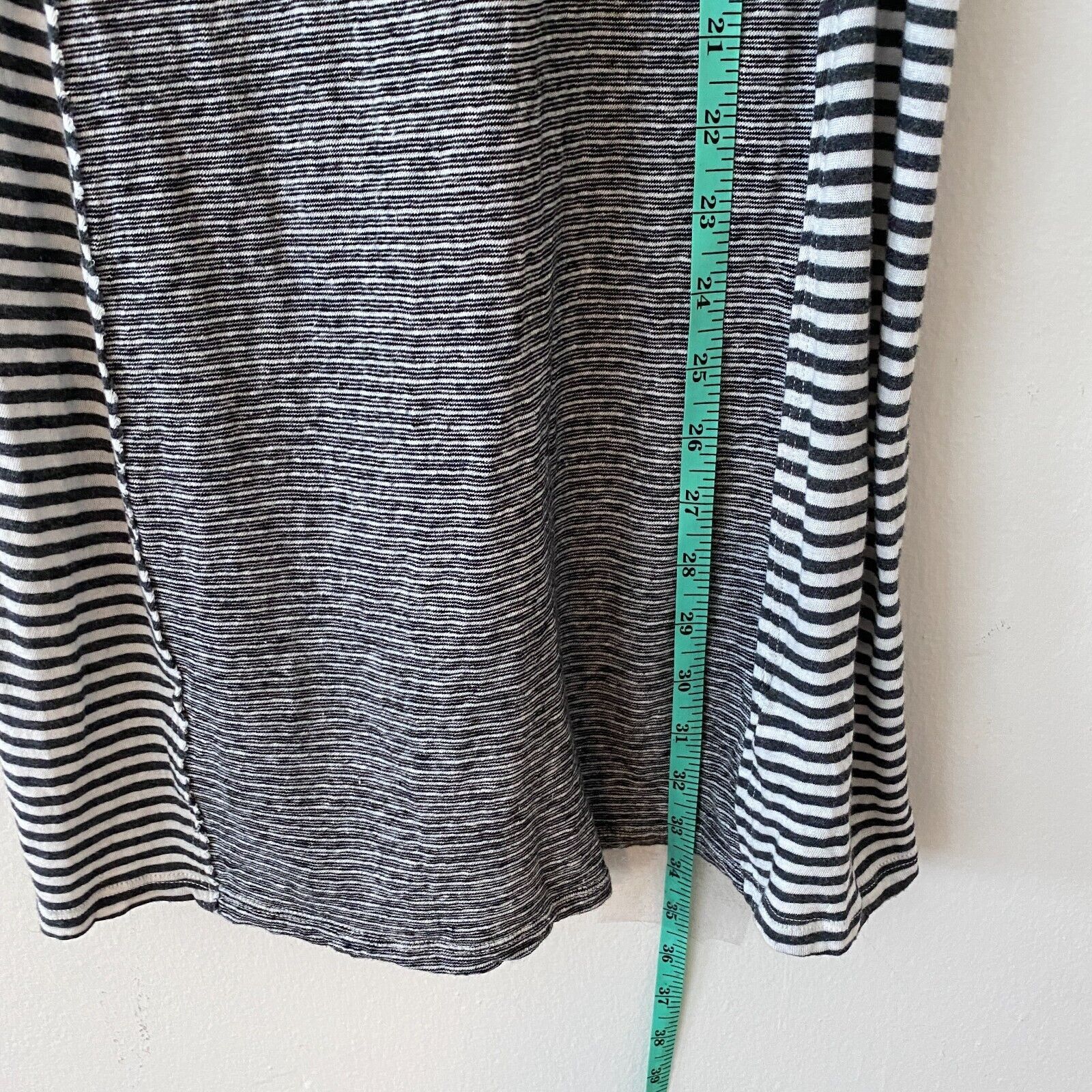 Splendid Splendid Black Gray & White Canal Stripe Tank Cover-up XS Size XS / US 0-2 / IT 36-38 - 6 Thumbnail
