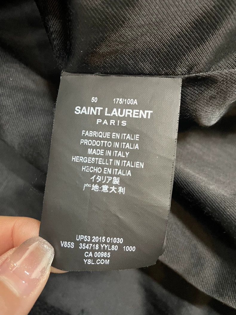 Saint Laurent Paris Saint Laurent Paris Black and white patchwork leather Teddy Size US M / EU 48-50 / 2 - 6 Thumbnail