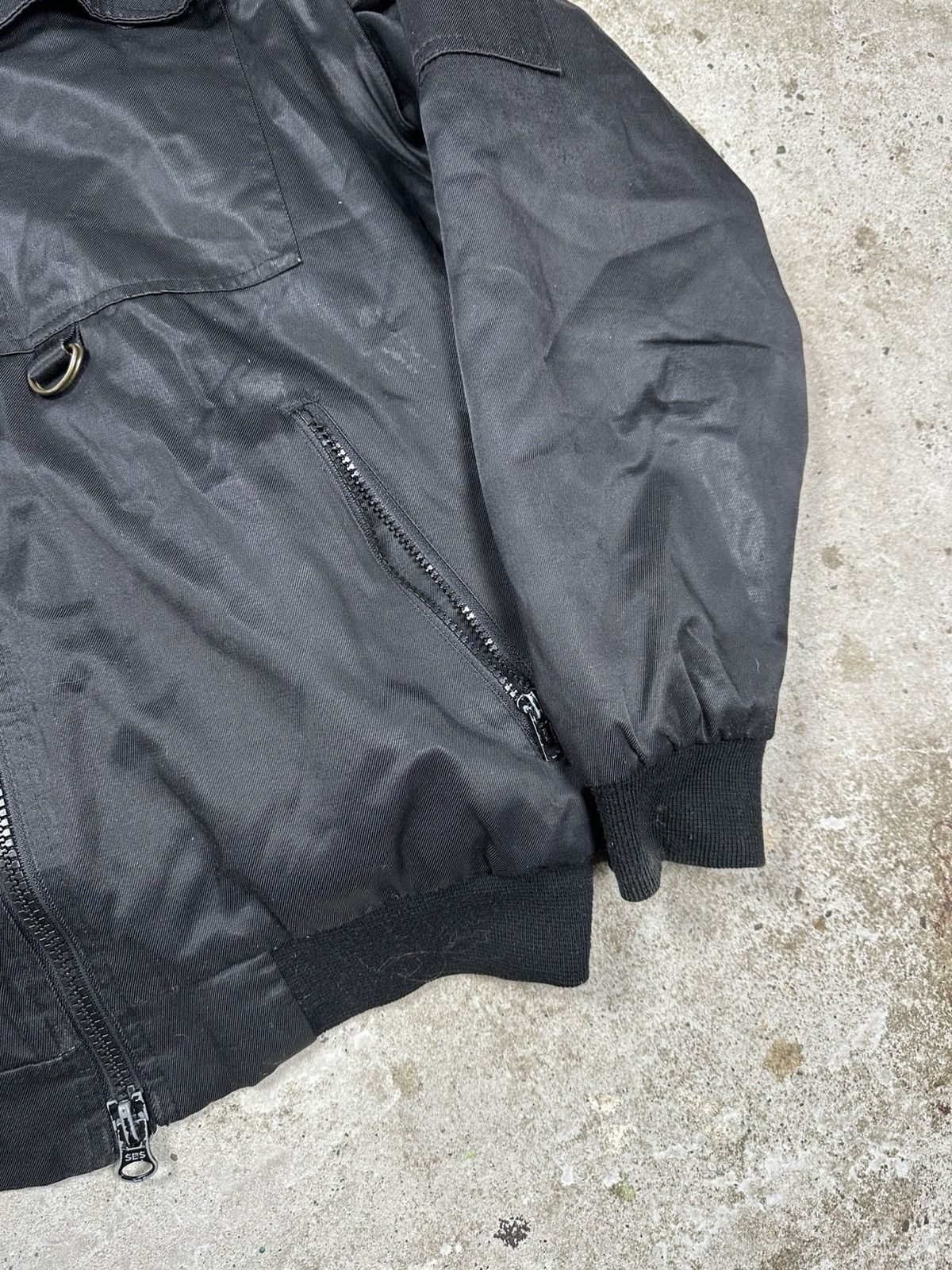 If Six Was Nine × Japanese Brand × Levi's Vintage Y2K Black Utility Faux Fur Insulated Bomber Jacket Size US M / EU 48-50 / 2 - 3 Thumbnail