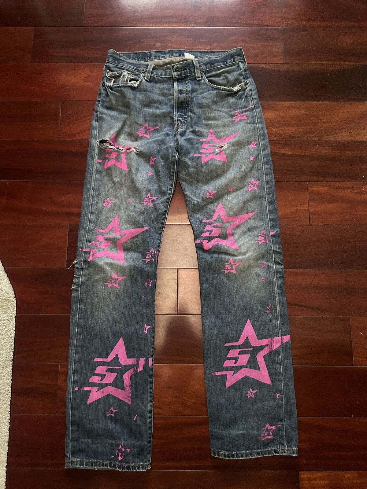 Sp5der Sp5der Sp5 Jeans 32W Spider Worldwide Young Thug Size US 32 / EU 48 - 3 Thumbnail