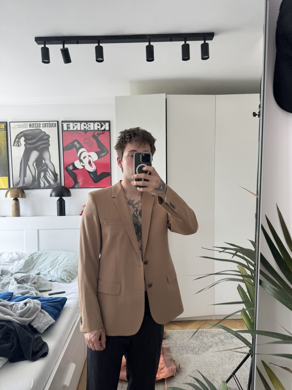 Maison Margiela Maison Margiela x H&M Beige Wool Blazer Classy Designer Rare Size 42R - 6 Thumbnail