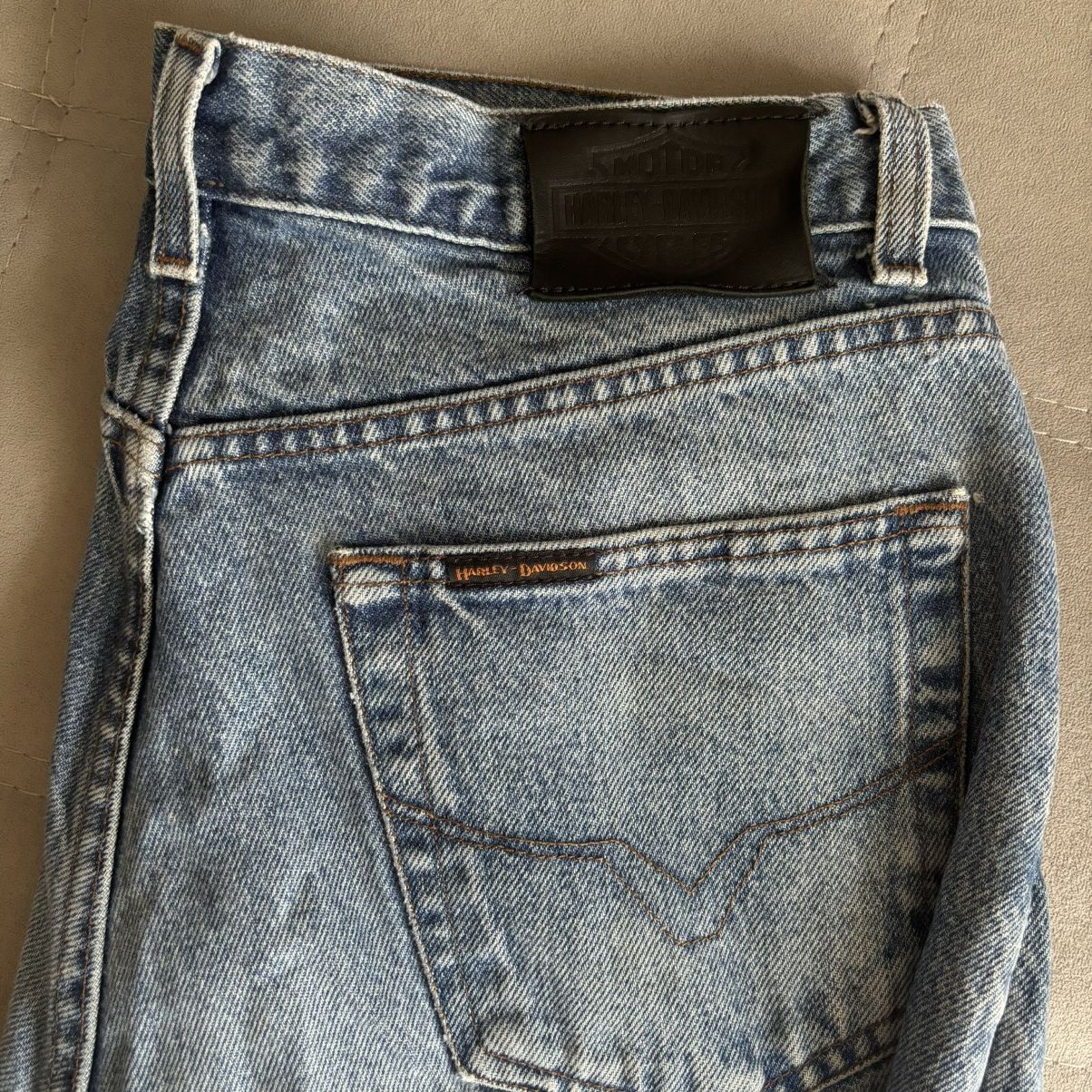 Harley Davidson × Vintage Vintage Y2K Harley Davidson Denim Jeans 34/36 Size US 34 / EU 50 - 4 Thumbnail