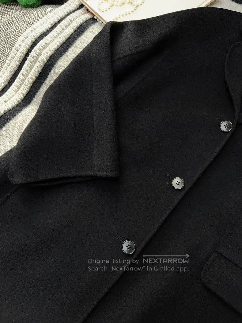 Loro Piana Lora Piana Black Cashmere Long Single-breasted Coat Jacket Size XS / US 0-2 / IT 36-38 - 5 Thumbnail