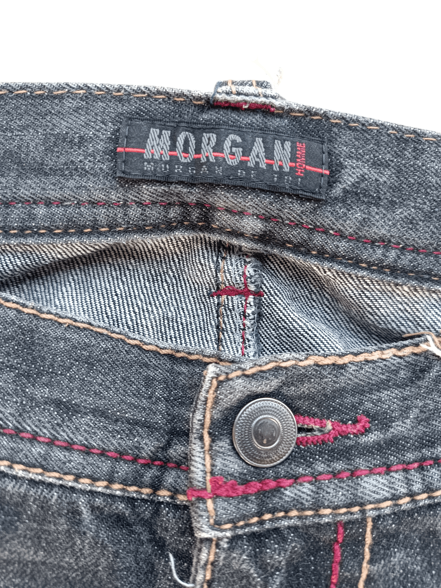 Japanese Brand × Morgan Homme RARE 💥 MORGAN HOMME ANKLE BUTTON JEANS E205 Size US 34 / EU 50 - 9 Thumbnail