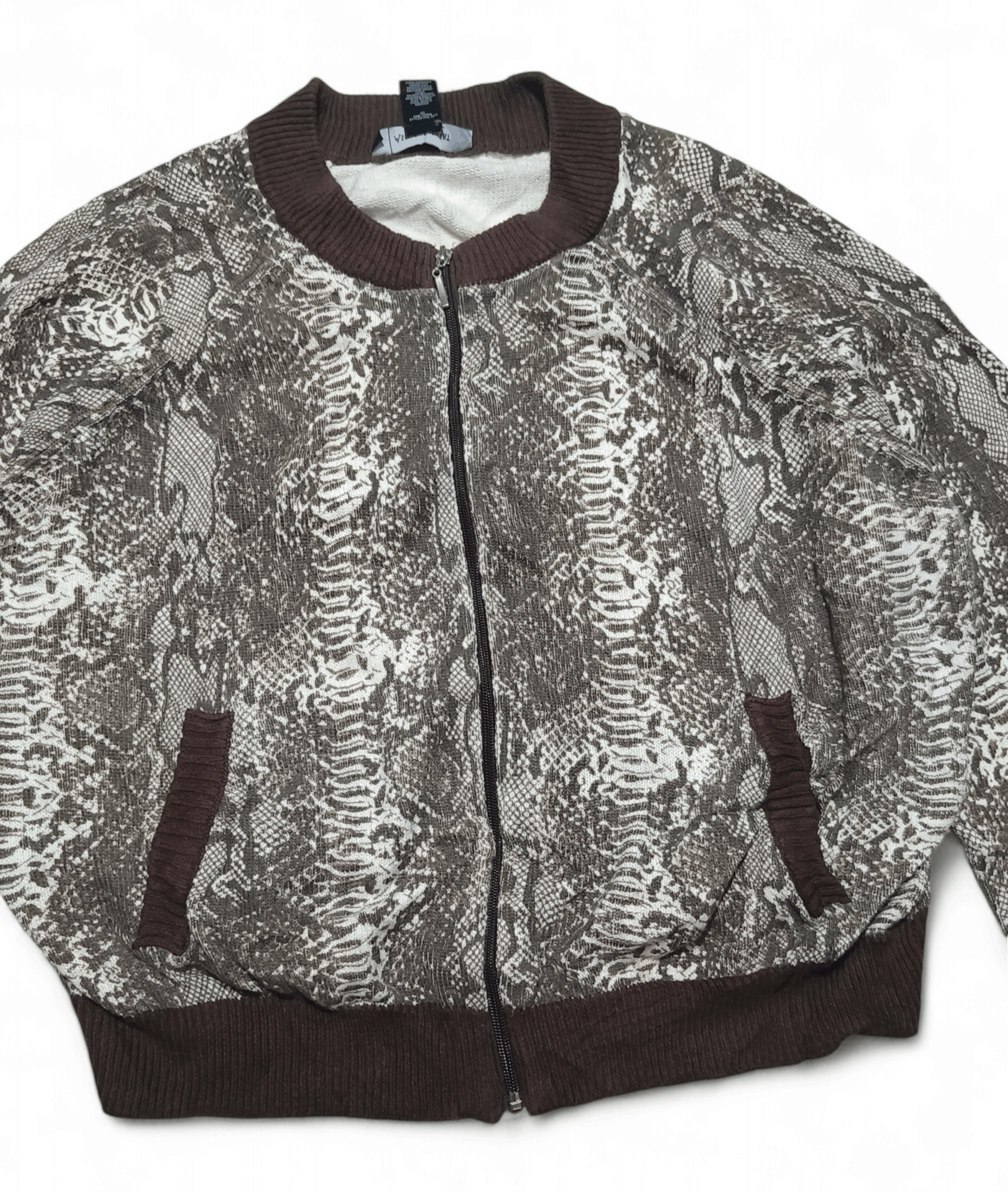 Other Vintage ASHLEY STEWART Women's Knit Cotton Full Zip Sweater Size M / US 6-8 / IT 42-44 - 4 Thumbnail