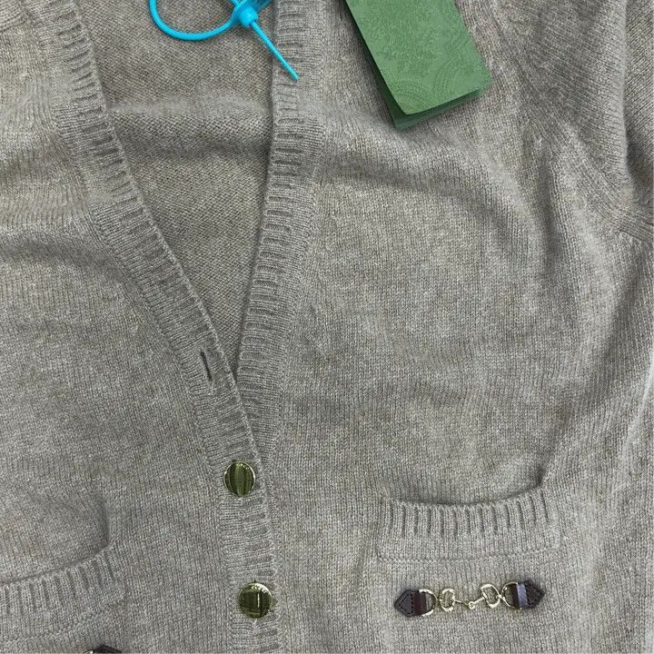 Gucci Gucci Women's Cashmere Cardigan in Camel-2507 Size S / US 4 / IT 40 - 8 Thumbnail