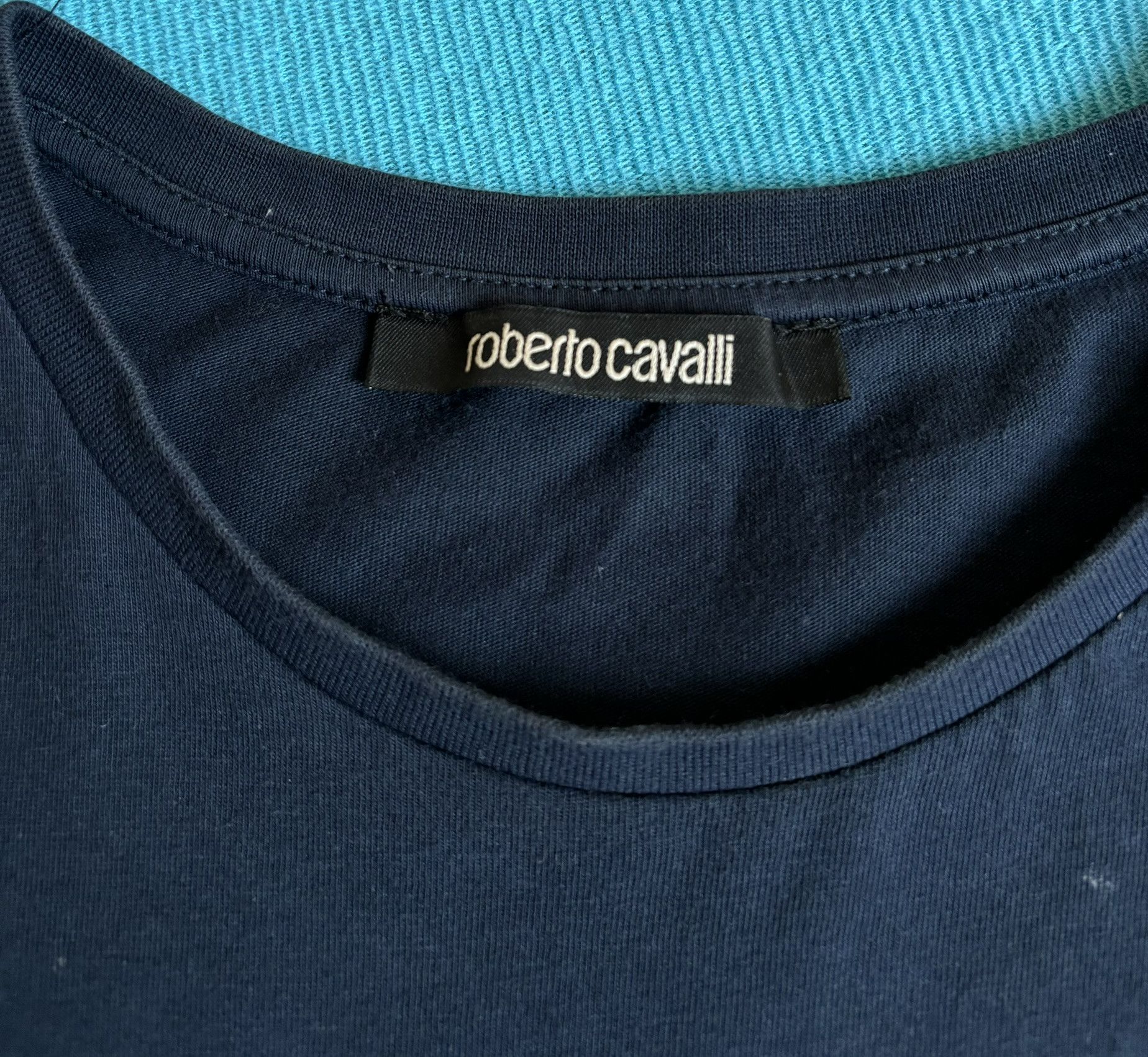 Roberto Cavalli Roberto Cavalli navy T-shirt Size. M Size US M / EU 48-50 / 2 - 10 Thumbnail